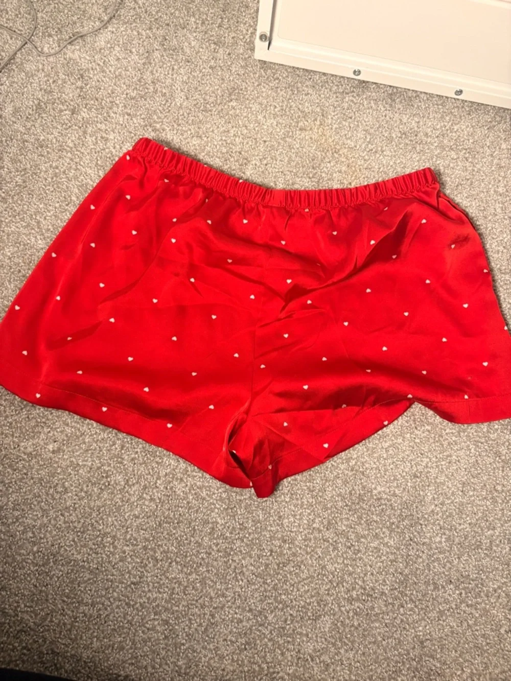 Target Red Satin Heart-Print Pajama Set - Picture 4 of 4